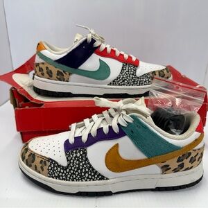 Nike Dunk Low Safari Mix Women’s Sneakers Size 8.5 DN3866-100